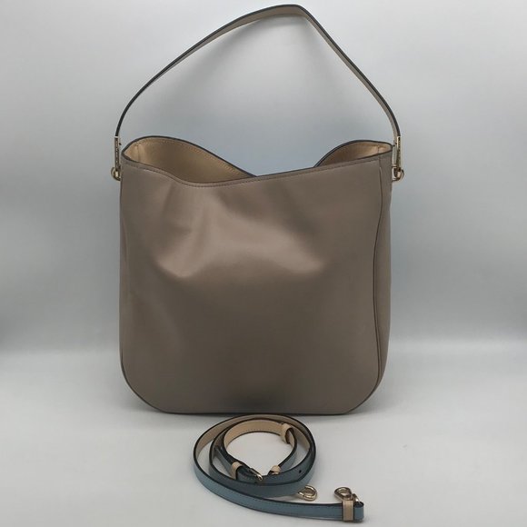 Marc Jacobs Ligero Faded Blue & Beige Colorblock Leather Hobo Bag - Picture 2 of 11